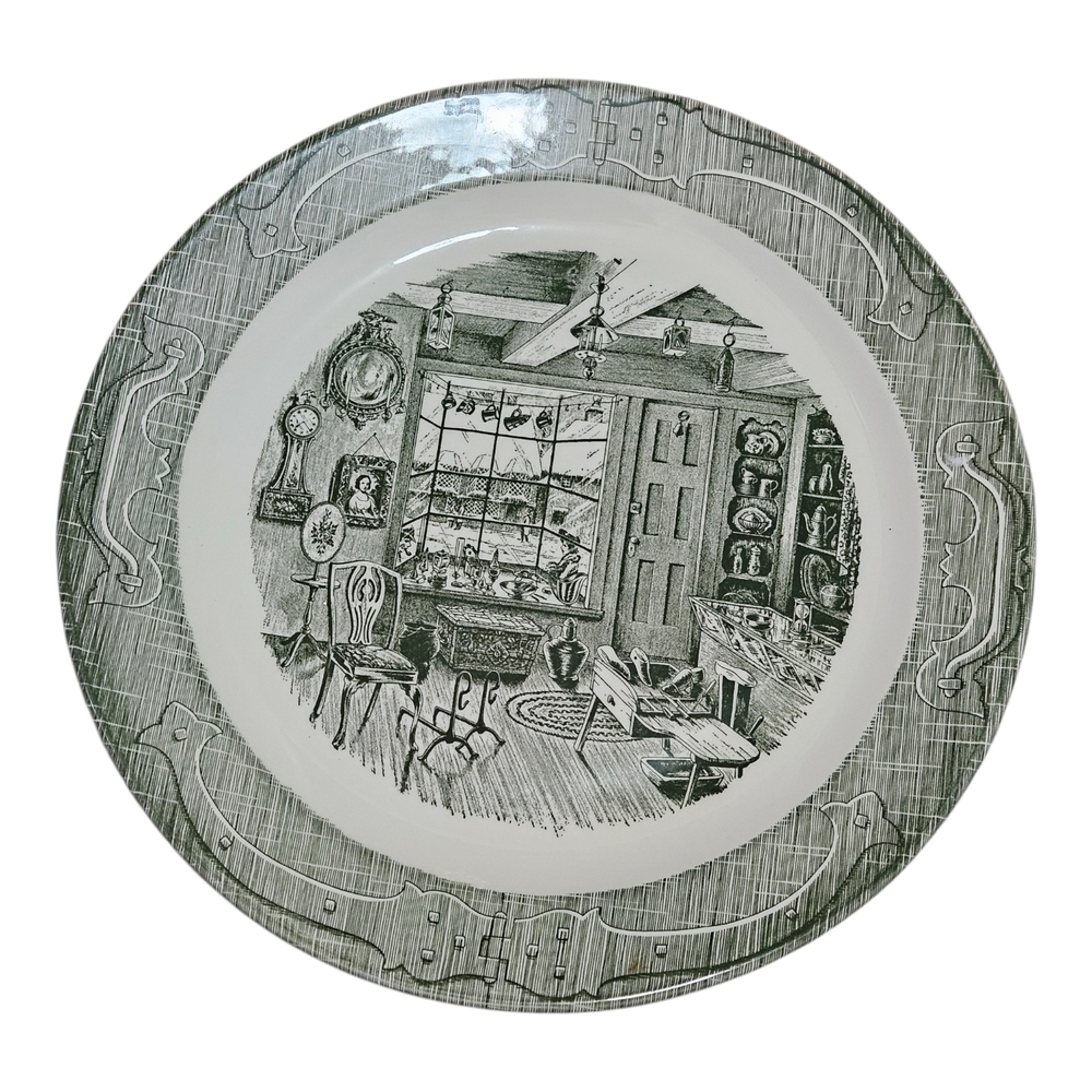 Royal USA Green Large Serving Platter The Old Curiosty Shop .
